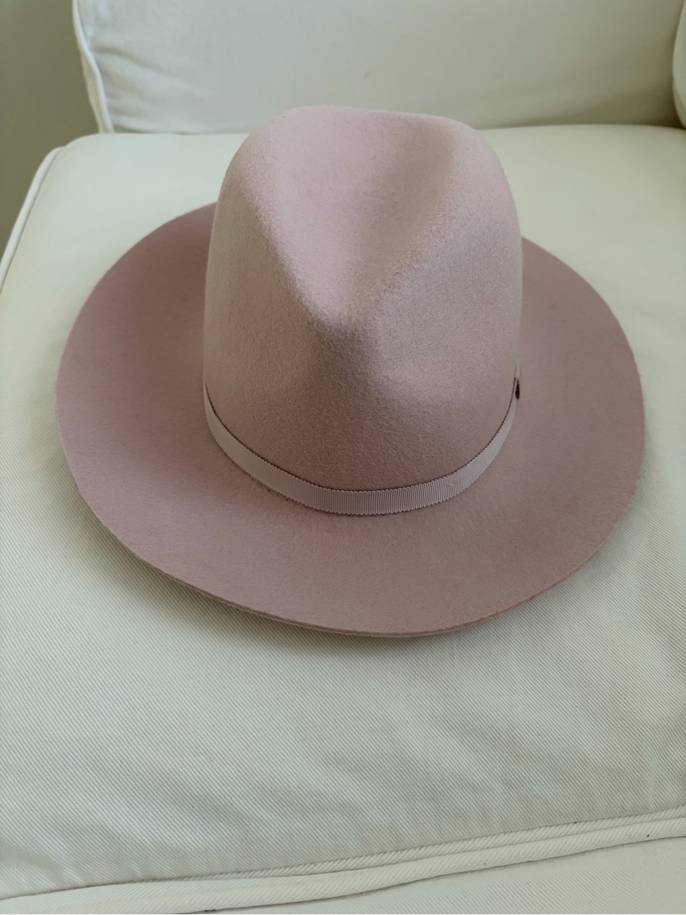 Aritzia Pink Wool Fedora